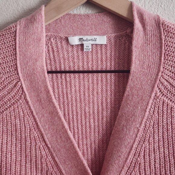 Madewell Sweater Womens XS Merino Wool Blend Button Pullover Do Well - Picture 4 of 10